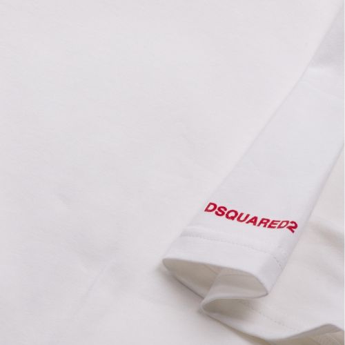 Mens White Logo Arm S/s T Shirt 31583 by Dsquared2 from Hurleys