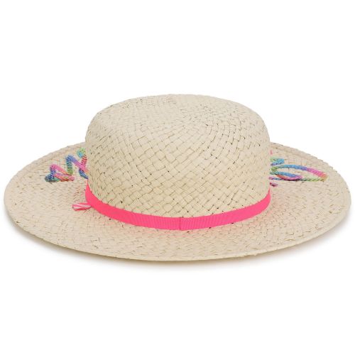 Girls Natural Melange Sequin Sun Hat 103896 by Billieblush from Hurleys