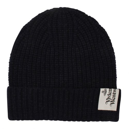 Navy Knitted Beanie Hat 79412 by Vivienne Westwood from Hurleys
