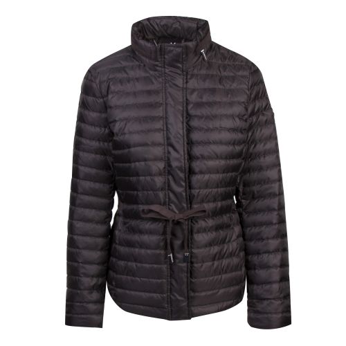 Womens Black Belted Packable Padded Jacket 52729 by Michael Kors from Hurleys