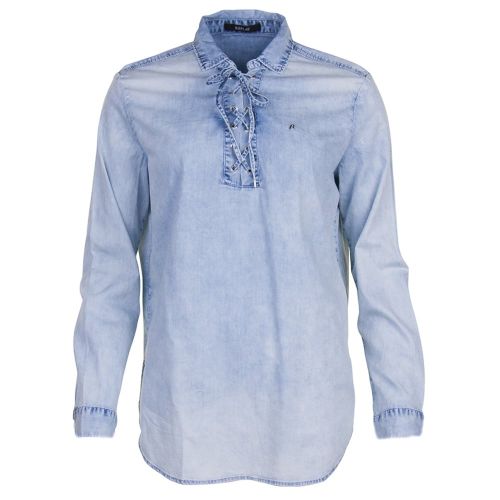 Womens Blue L/s Shirt 7075 by Replay from Hurleys