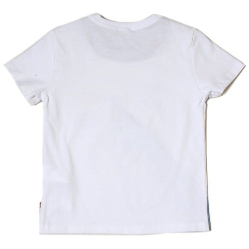 Boys White Lish S/s Tee Shirt 31355 by Paul Smith Junior from Hurleys