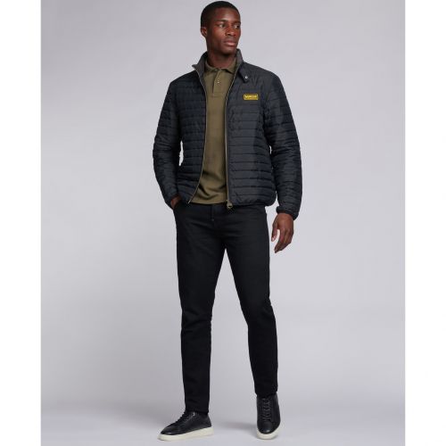 Mens Black Mind Quilted Jacket 92224 by Barbour International from Hurleys