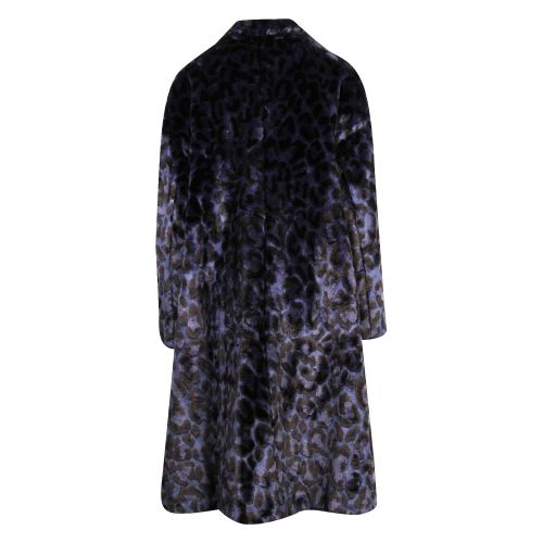 Womens Navy Animal Faux Fur Coat 48528 by PS Paul Smith from Hurleys