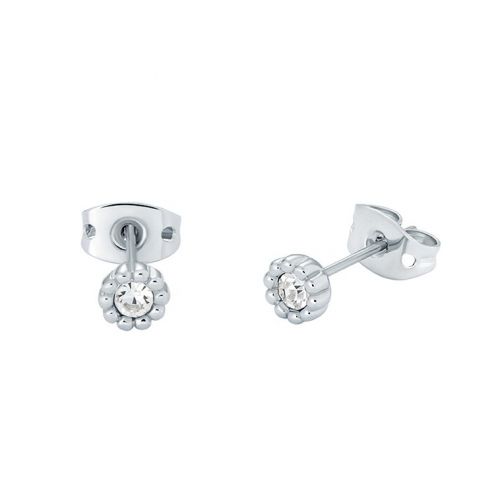 Ted Baker Earrings Womens Silver/Crystal Perella Crystal Nano Studs
