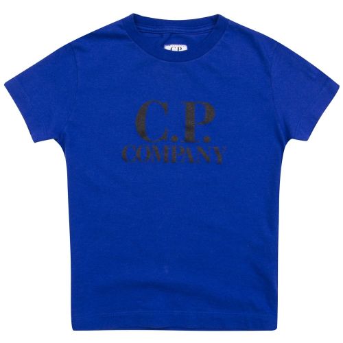 Boys Blue CP Company Back Print S/s T Shirt 21121 by C.P. Company Undersixteen from Hurleys