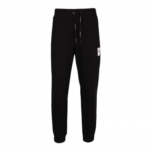 Mens Black Branded Patch Sweat Pants 45696 by Emporio Armani from Hurleys