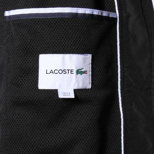 Mens Black Branded Hooded Jacket 29416 by Lacoste from Hurleys