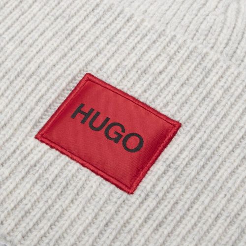 Mens Natural Xaff 4 Wool Beanie 96233 by HUGO from Hurleys