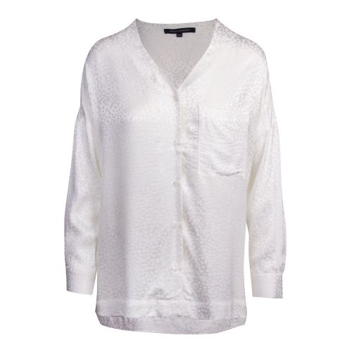 Womens Winter White Chofa Drape V Neck Blouse 75969 by French Connection from Hurleys