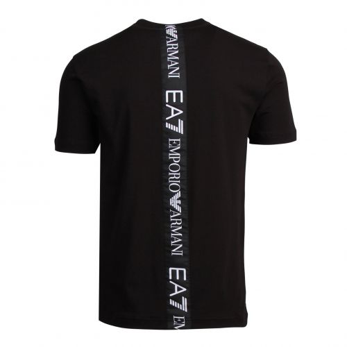 Mens Black Tape Back S/s T Shirt 76180 by EA7 from Hurleys