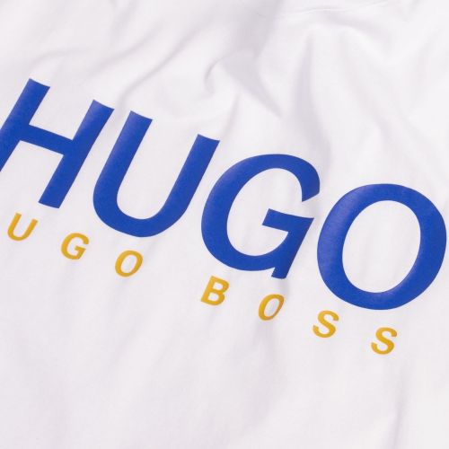 Mens White Dolive202 Colour Logo S/s T Shirt 73640 by HUGO from Hurleys