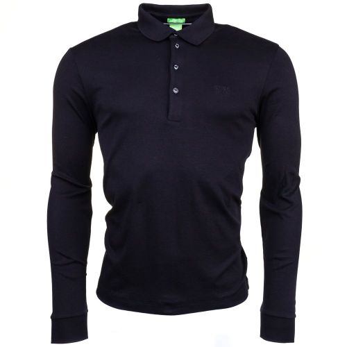 Mens Black C-Paderna L/s Polo Shirt 61077 by BOSS Green from Hurleys