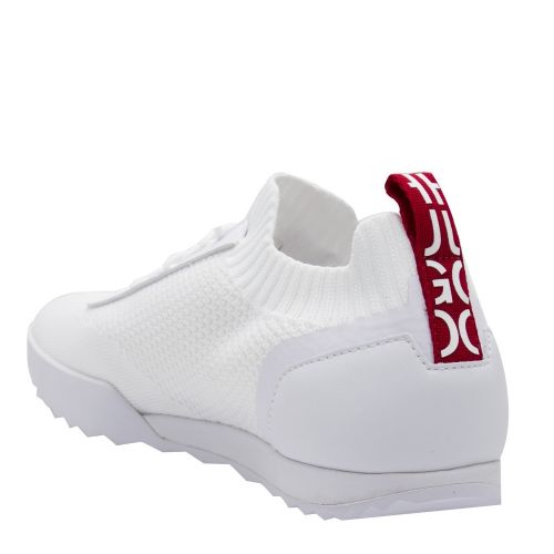 Mens White Matrix_Lowp Knit Trainers 37799 by HUGO from Hurleys