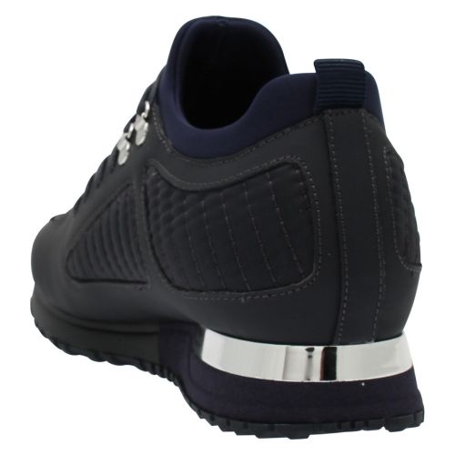 Mens Navy BTLR Quilted Diver Trainers 50068 by Mallet from Hurleys