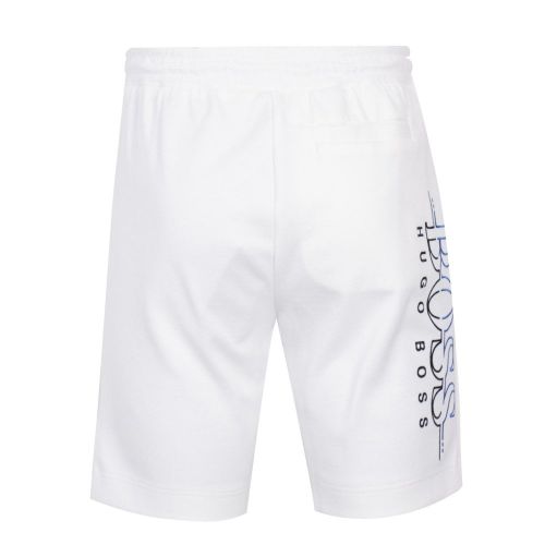 Athleisure Mens White Headlo Sweat Shorts 26612 by BOSS from Hurleys