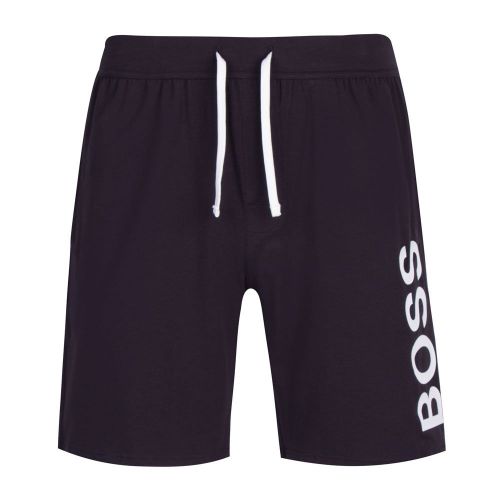 Mens Dark Blue Identity Soft Sweat Shorts 89119 by BOSS from Hurleys