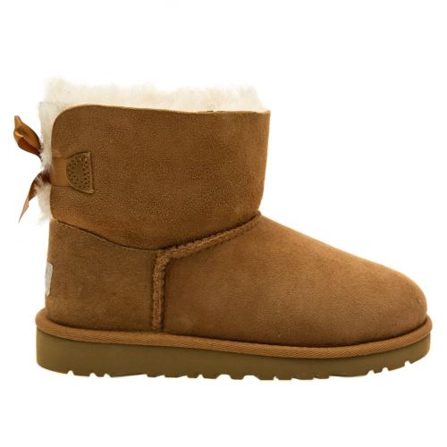 Kids Chestnut Mini Bailey Bow Boots (12-3) 60624 by UGG from Hurleys