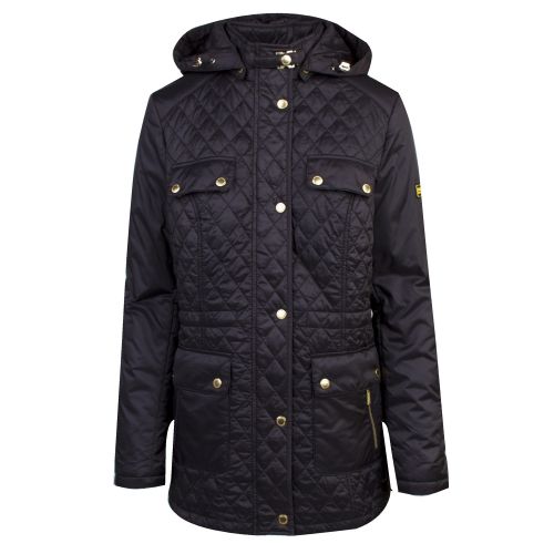 Womens Black Penhal Quilted Coat 34529 by Barbour International from Hurleys