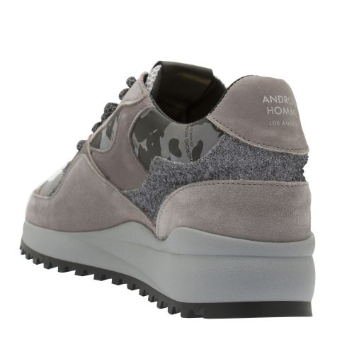 Mens Silver Grey 3M Camo Santa Monica Reflective Trainers 53257 by Android Homme from Hurleys