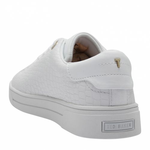 Womens White Zennco Croc Trainers 59832 by Ted Baker from Hurleys