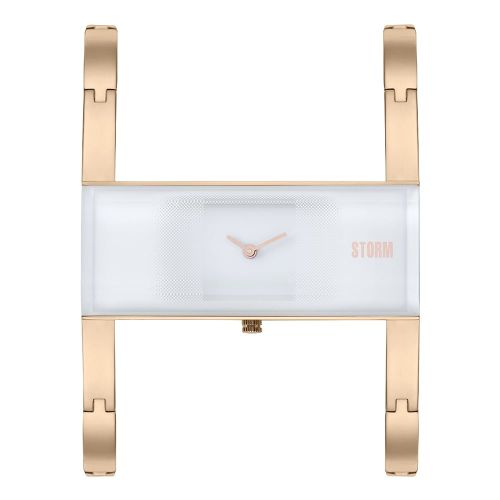 Womens White Dial Rose Gold Akiko Bracelet Watch 47116 by Storm from Hurleys