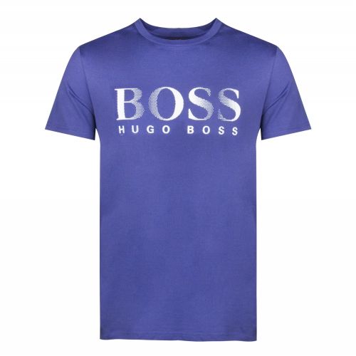 Mens Navy Big Logo Beach S/s T Shirt 31880 by BOSS from Hurleys
