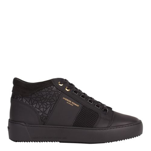 Mens Black Rubber Mosaic Propulsion Mid Geo Trainers 46428 by Android Homme from Hurleys