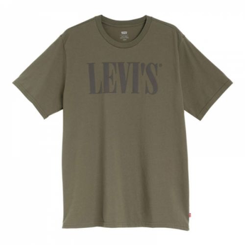 Mens Olive Night Relaxed Fit Graphic 90s S/s T Shirt 53446 by Levi's from Hurleys