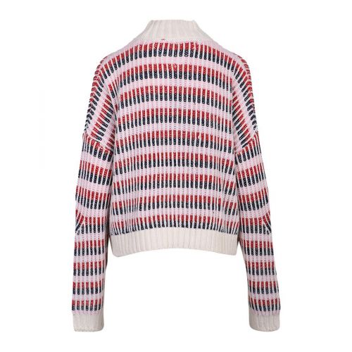 Womens Snow White Multi-Plaited Knitted Jumper 97977 by Tommy Jeans from Hurleys