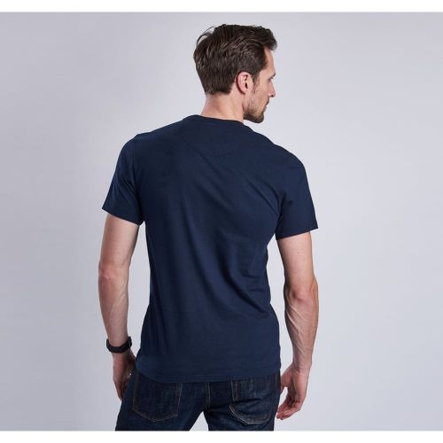 Steve McQueen™ Collection Mens Navy Close Up S/s T Shirt 12326 by Barbour from Hurleys