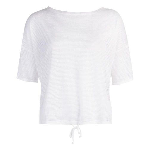 Womens Summer White Vlore Sheer Jersey S/s T Shirt 25645 by French Connection from Hurleys