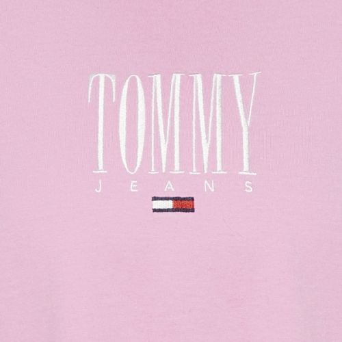 Womens Lilac Chiffon Embroidery Logo S/s T Shirt 43615 by Tommy Jeans from Hurleys