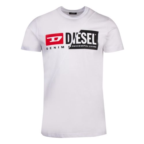 Diesel Mens White T-Diego-Cuty S/s T Shirt 58747 by Diesel from Hurleys