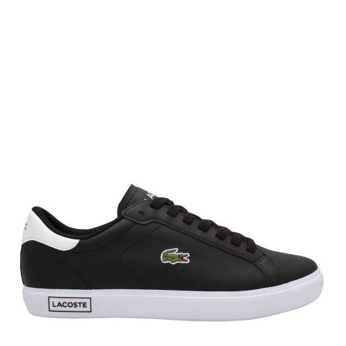 Mens Black/White Powercourt Trainers 89641 by Lacoste from Hurleys