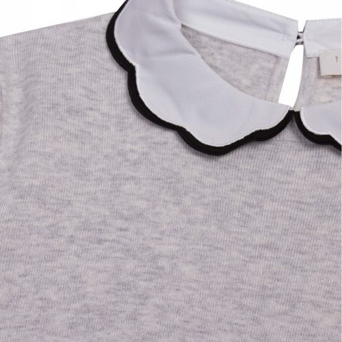 Womens Grey Lheo Scallop Collar Knitted Top 53116 by Ted Baker from Hurleys