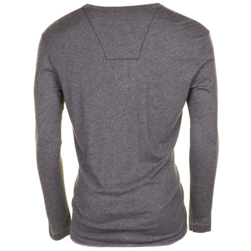 Mens Grey Heather Classic Granddad L/s Tee Shirt 64095 by G Star from Hurleys