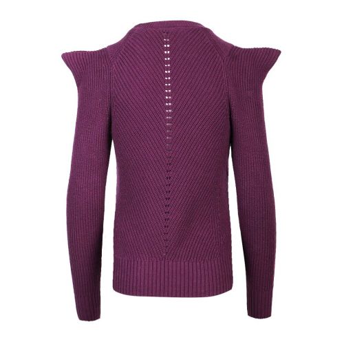 Womens Deep Purple Sunniie Engineered Sleeve Knitted Jumper 97959 by Ted Baker from Hurleys