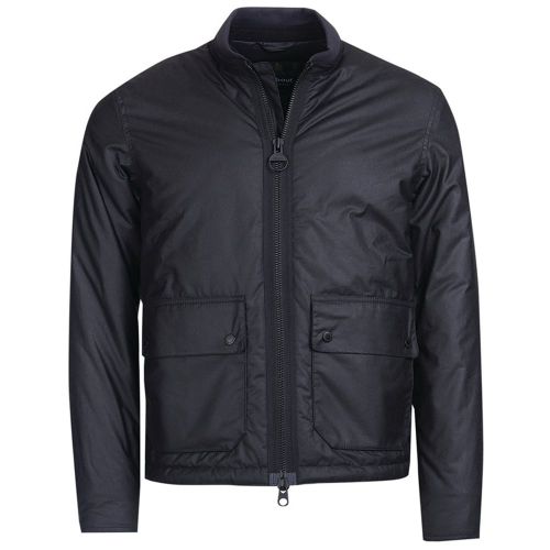 Mens Black Injection Wax Jacket 17737 by Barbour International from Hurleys