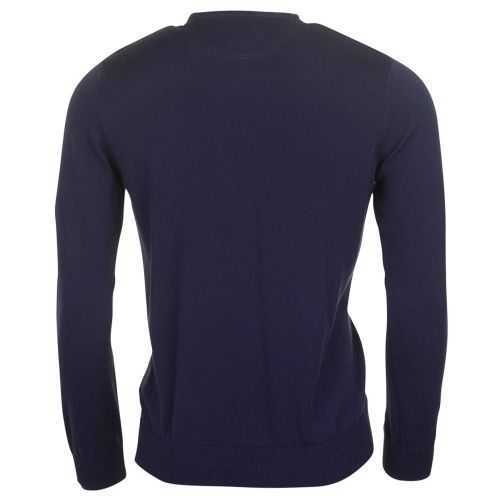Mens Navy Branded Knitted Jumper 71219 by Lacoste from Hurleys
