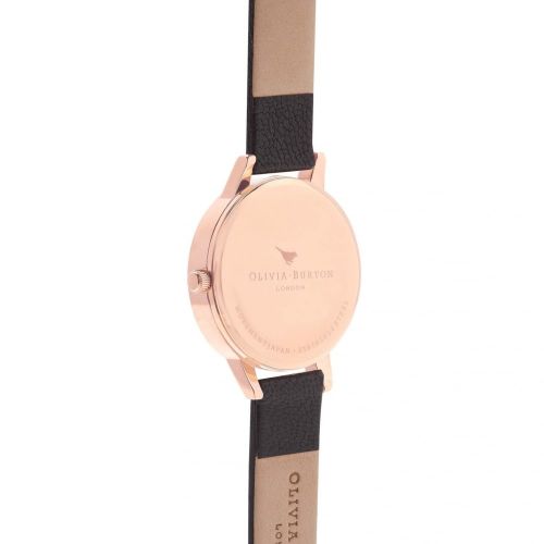 Womens Black & Rose Gold Midi Dial Watch 72893 by Olivia Burton from Hurleys