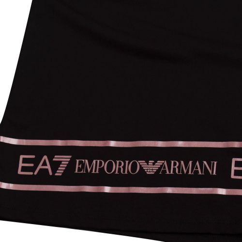 Womens Black/Rose Gold Tape Detail S/s T Shirt 75955 by EA7 from Hurleys
