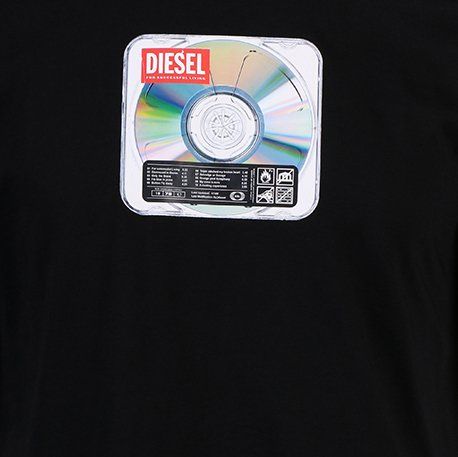 Mens Black T-Diegor-E37 S/s T Shirt 110684 by Diesel from Hurleys