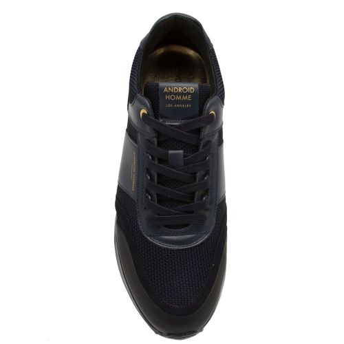 Mens Midnight Navy Abalone Knit Trainers 85979 by Android Homme from Hurleys