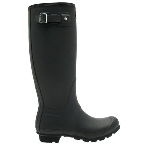 Womens Black Original Tall Wellington Boots 6062 by Hunter from Hurleys
