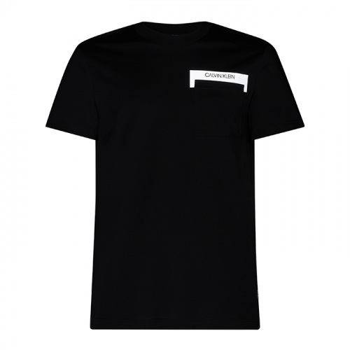 Mens Black Reflective Pocket S/s T Shirt 91007 by Calvin Klein from Hurleys