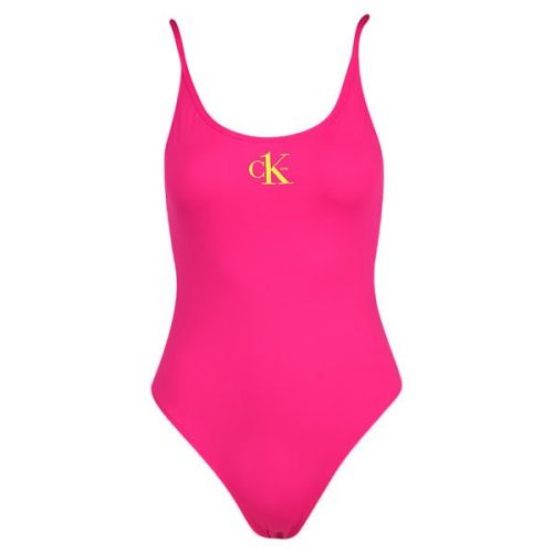 Womens Royal Pink One Scoop Back Swimsuit 108776 by Calvin Klein from Hurleys