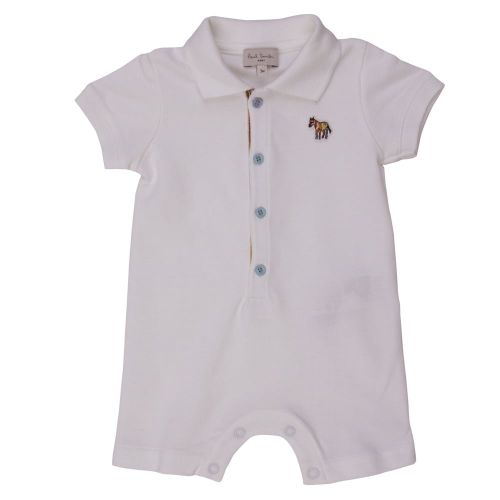 Baby White Nunzio Romper 70664 by Paul Smith Junior from Hurleys