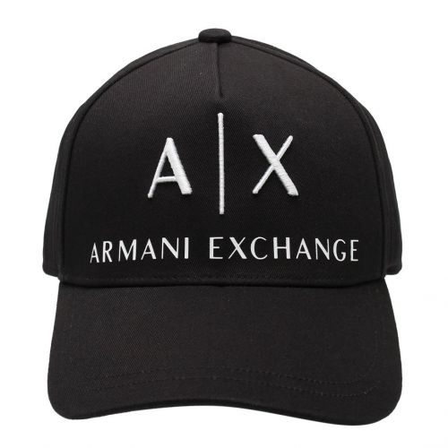 Armani Exchange Baseball Cap Mens Black Core Logo