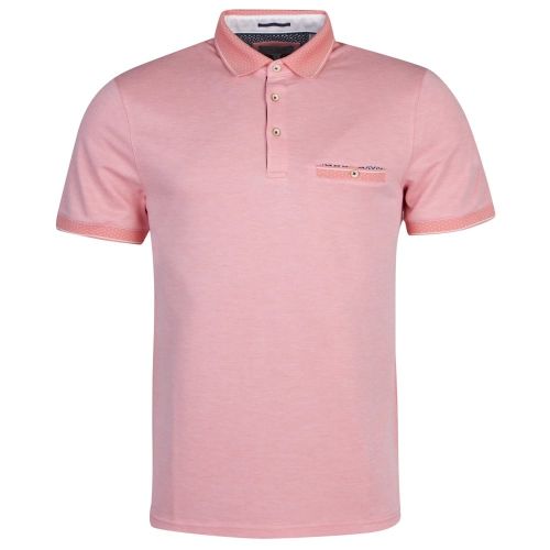 Mens Pale Orange Cagey Soft Touch S/s Polo Shirt 23734 by Ted Baker from Hurleys